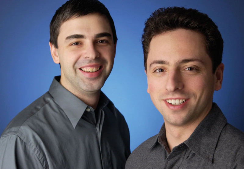 Photo of Larry Page and Sergey Brin.